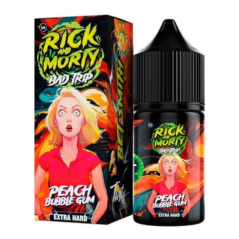 Rick & Morty Bad Trip Salt 2% Extra HARD 30 ml - Персик Бабл Гам