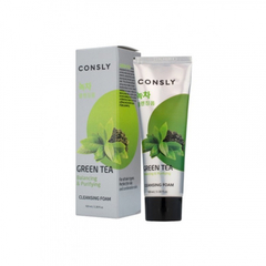 Consly - Кремовая пенка для умывания с экстрактом зеленого чая, 100мл