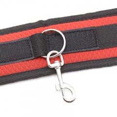 Фетиш набор красный из 4 предметов ( наручники, маска, оковы для ног, пояс для бондажа)