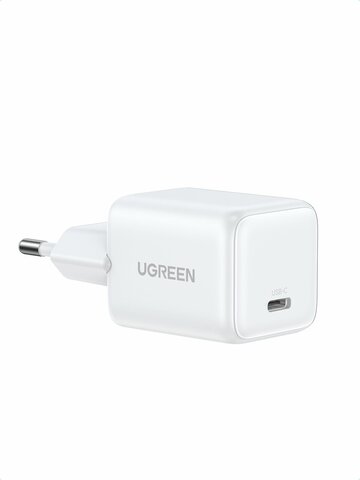 Зарядное устройство  UGREEN X513 (65009) 30W USB-C GaN Fast Charger EU, белый