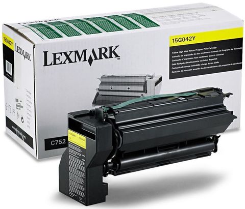 Картридж для принтеров Lexmark C752, C762 желтый (yellow). Ресурс 38000 стр (15G042Y)