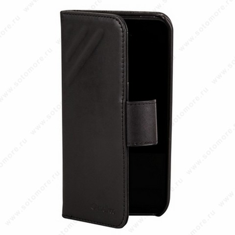 Чехол-книжка Melkco для iPhone 5sE/ 5s/ 5C/ 5 Leather Case Wallet Book Type Craft LE Prime (Black Wax Leather)