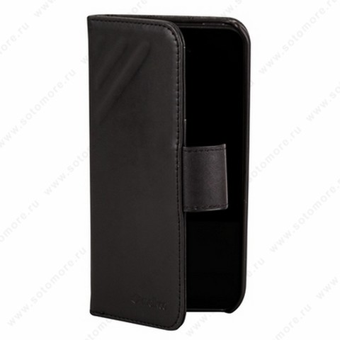 Чехол-книжка Melkco для iPhone 5sE/ 5s/ 5C/ 5 Leather Case Wallet Book Type Craft LE Prime (Black Wax Leather)