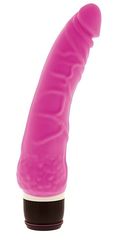 Розовый вибратор-реалистик с венками PURRFECT SILICONE CLASSIC 7.1INCH PINK  - 18 см. - 