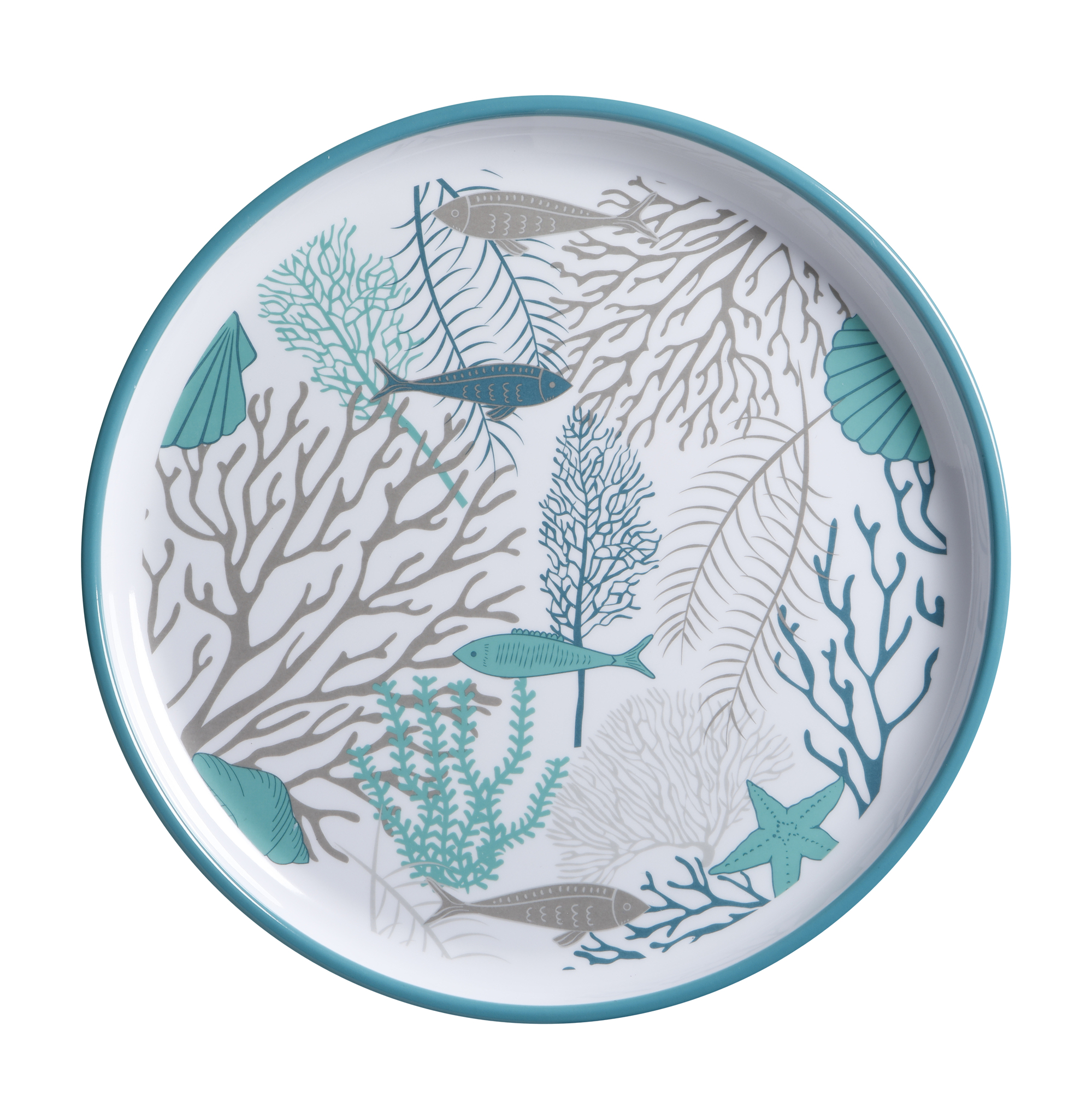 MELAMINE TABLEWARE PACK COASTAL, 6 PEOPLE, 24 PC