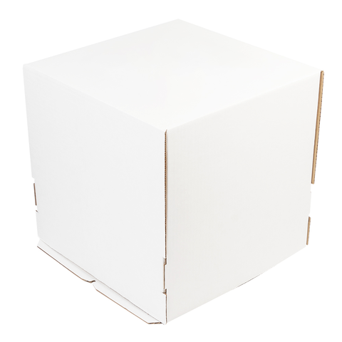 Коробка для торта картонная 22*22*25 см (самолет)