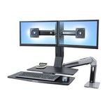 Ergotron WorkFit-A II, Рабочее место-рука для двух мониторов до 6.35 кг каждый, с раб.поверхностью (Эрготрон 24-316-026)