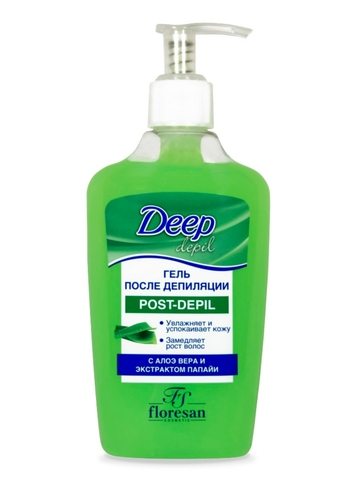 Флоресан Deep depil Гель после депиляции с алоэ вера и экстрактом папайи, 250мл