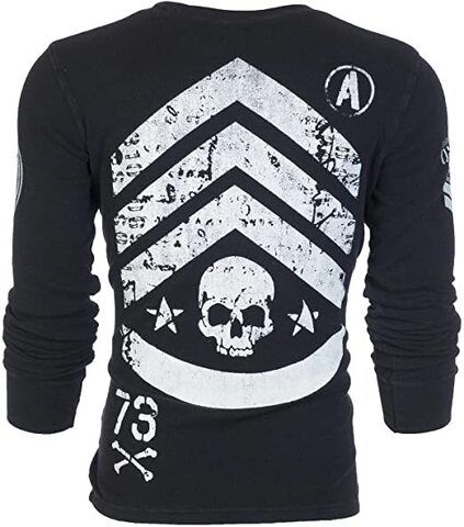 Archaic | Пуловер мужской Strong Crest Black AM1943BL от Affliction спина