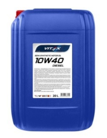 Масло моторное Vitex Diesel Plus 10W40 CI-4 20л в канистре АРТ: V3483B1