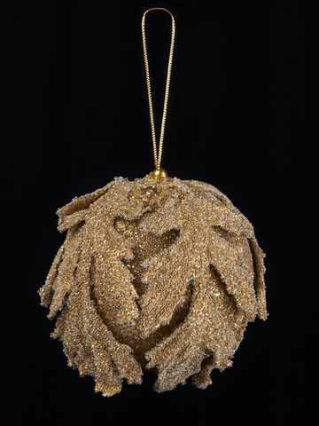 Шар 13см ChristmasDeLuxe золото