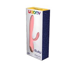 Нежно-розовый вибратор-кролик Elali - 18 см. - 