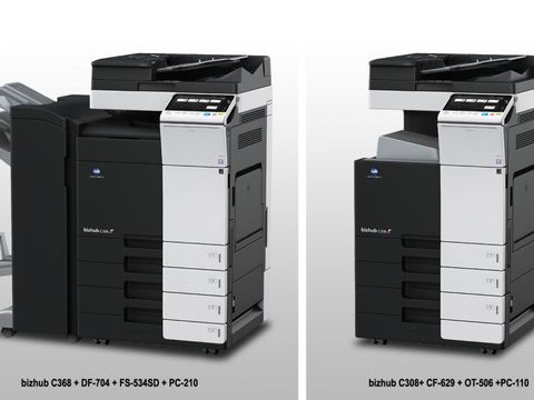 Цветное мфу Konica Minolta bizhub C368 (A7PU027 / A7PU021)