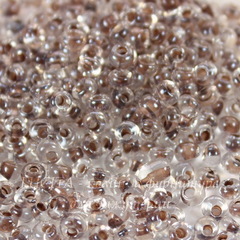 38618 Бисер Preciosa Дропс (Drops) 8/0 Кристал блестящий с коричневым центром