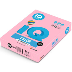 Бумага цветная для офисной техники IQ Color розовый фламинго OPI74 (А4, 80 г/кв.м, 500 листов)