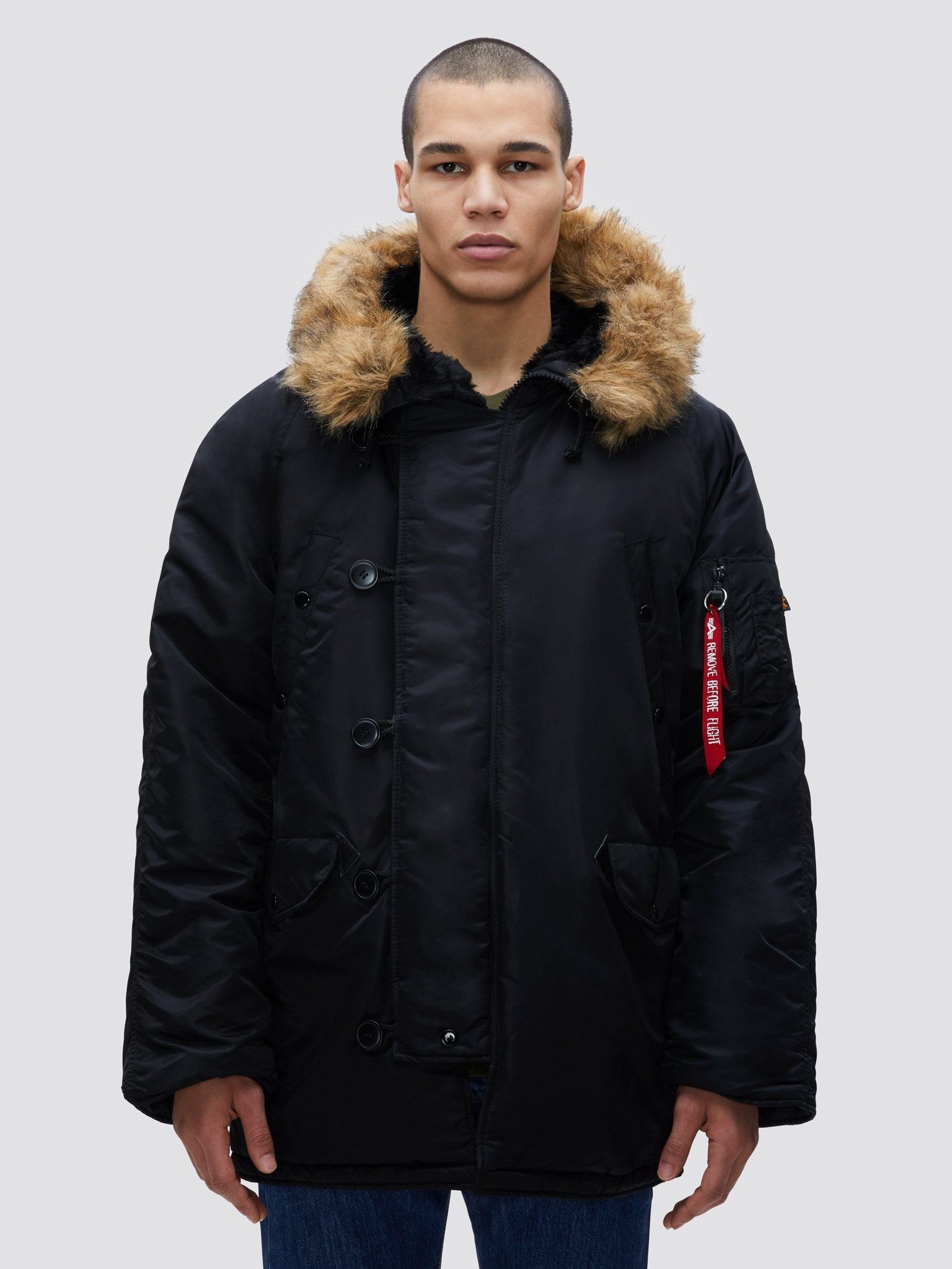 Парка Alpha Industries N-3B Regular Fit Black - цена, доставка, цвета,  описание, отзывы