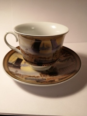 Чайная пара с видами Петербурга