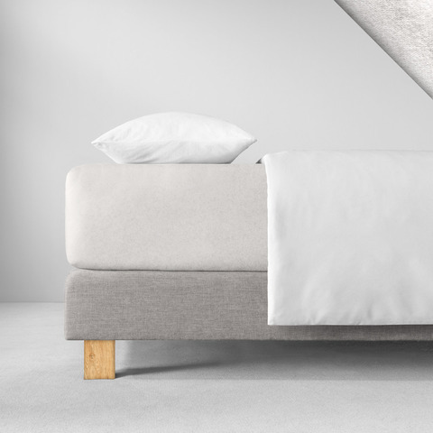 Велюровая простыня на резинке 100x200 Estella 110 elfenbein словновая кость