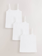 Майка на бретельках для девочки Next AB5-054, 3 шт., Белый
