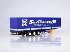 Semitrailer three-axle board MAZ-9758 Sovtransavto 1:43 AutoHistory