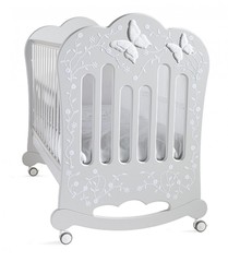 Детская кроватка "CHARME" (GRIGIO/ CHIACCO- ICE GRAY (серебристая))