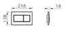 Vitra 720-0180 Кнопка смыва Norm Fit, цвет глянцевый хром