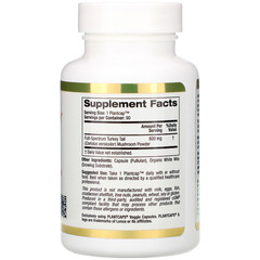 California Gold Nutrition, Fungiology, трутовик разноцветный (различные органы), 90 капсул Plantcap