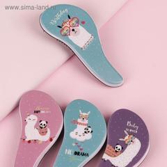 Расчёска массажная, 5,5 × 14,5 см, цвет МИКС