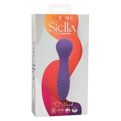 Фиолетовый вибромассажер Stella Liquid Silicone “O” Wand - 17,75 см. - 