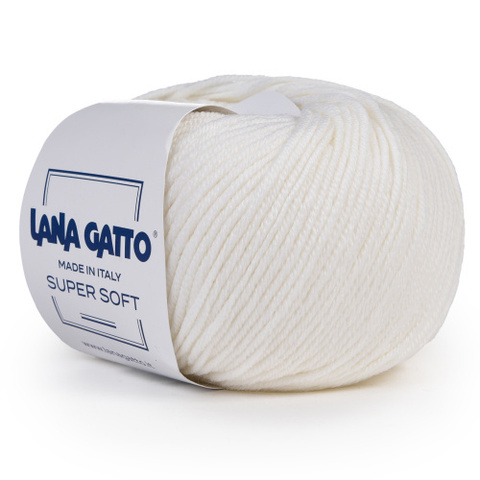 Пряжа Lana Gatto Supersoft 10001 белый