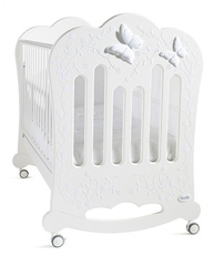 Детская кроватка "CHARME" (GRIGIO/ CHIACCO- ICE GRAY (серебристая))