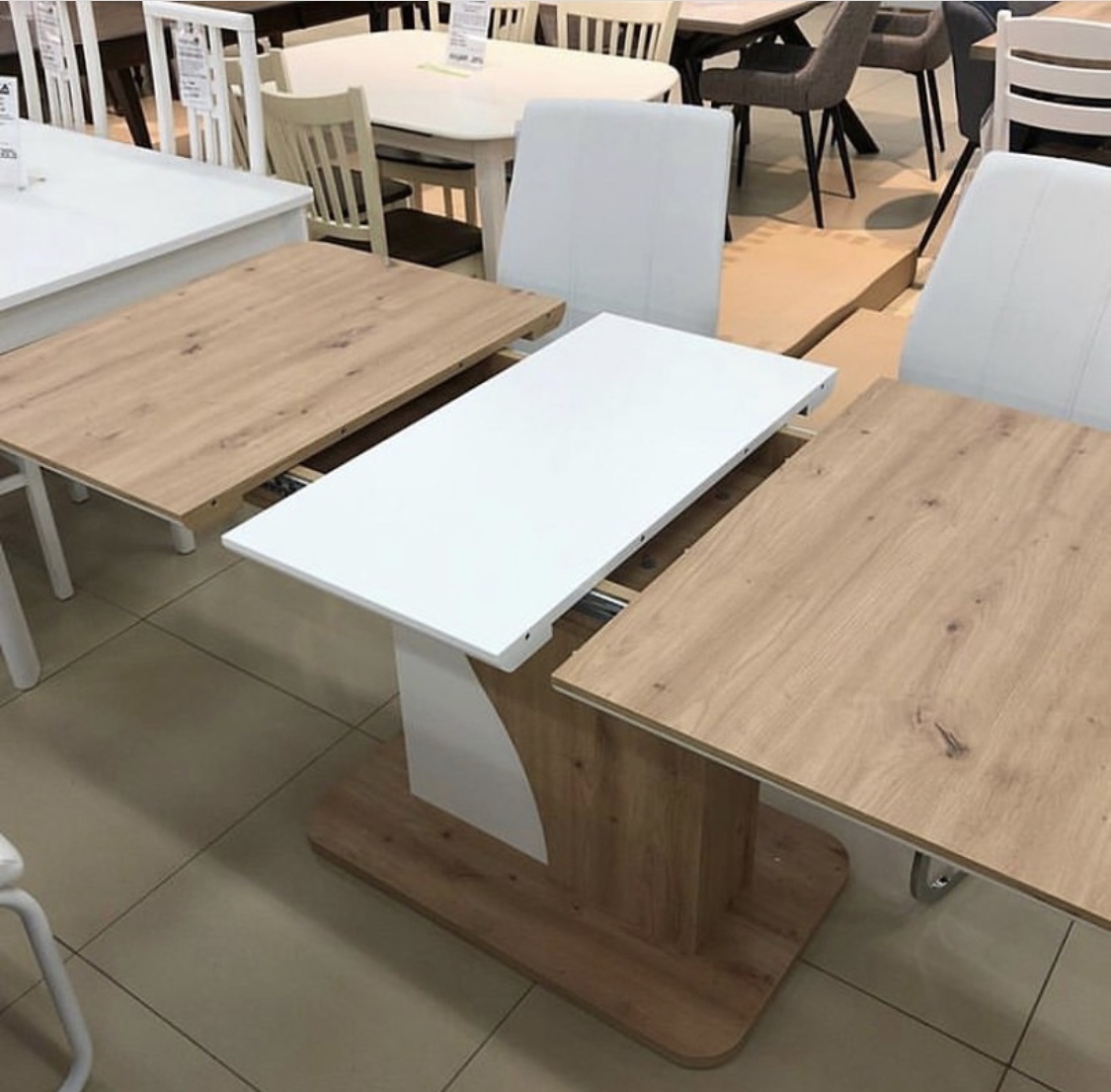 стол sirius бетон белый