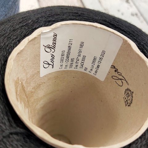 Кашемир 550 Loro Piana Coarsehair черный