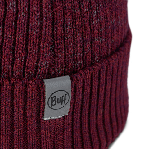 Картинка шапка Buff Hat Merino Active Solid Garnet - 5