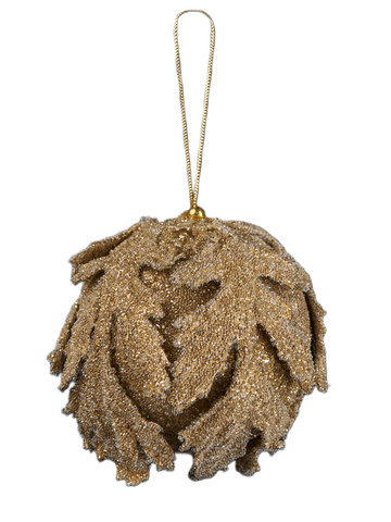 Шар 13см ChristmasDeLuxe золото