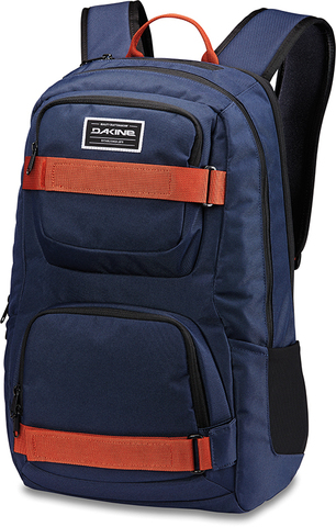 Картинка рюкзак для скейтборда Dakine Duel 26L Dark Navy - 1