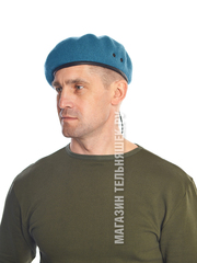 Берет голубой из фетра - Магазин тельняшек.руБерет ВДВ бесшовный в Магазине тельняшек