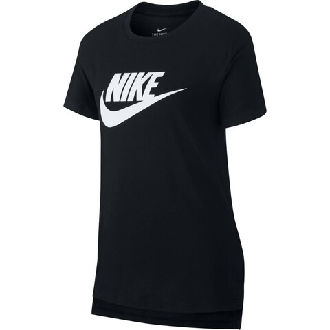 Футболка для девочки Nike G NSW Tee DPTL Basic Futura - black/white