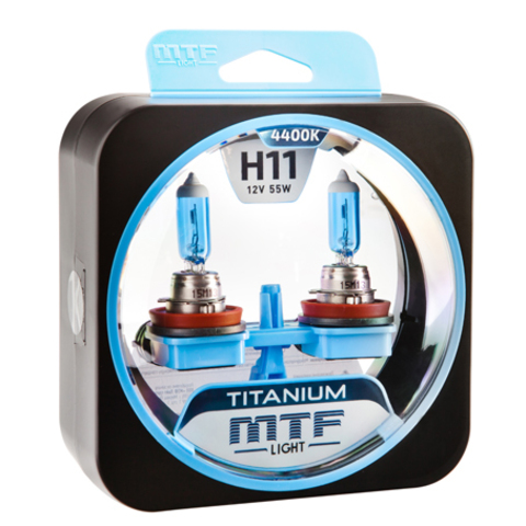 Галогенные автолампы MTF Light серия TITANIUM H11, 12V, 55W