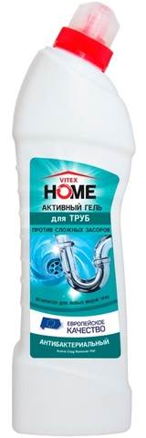 Vitex Home Гель активный  для труб против сложных засоров 750мл Витекс