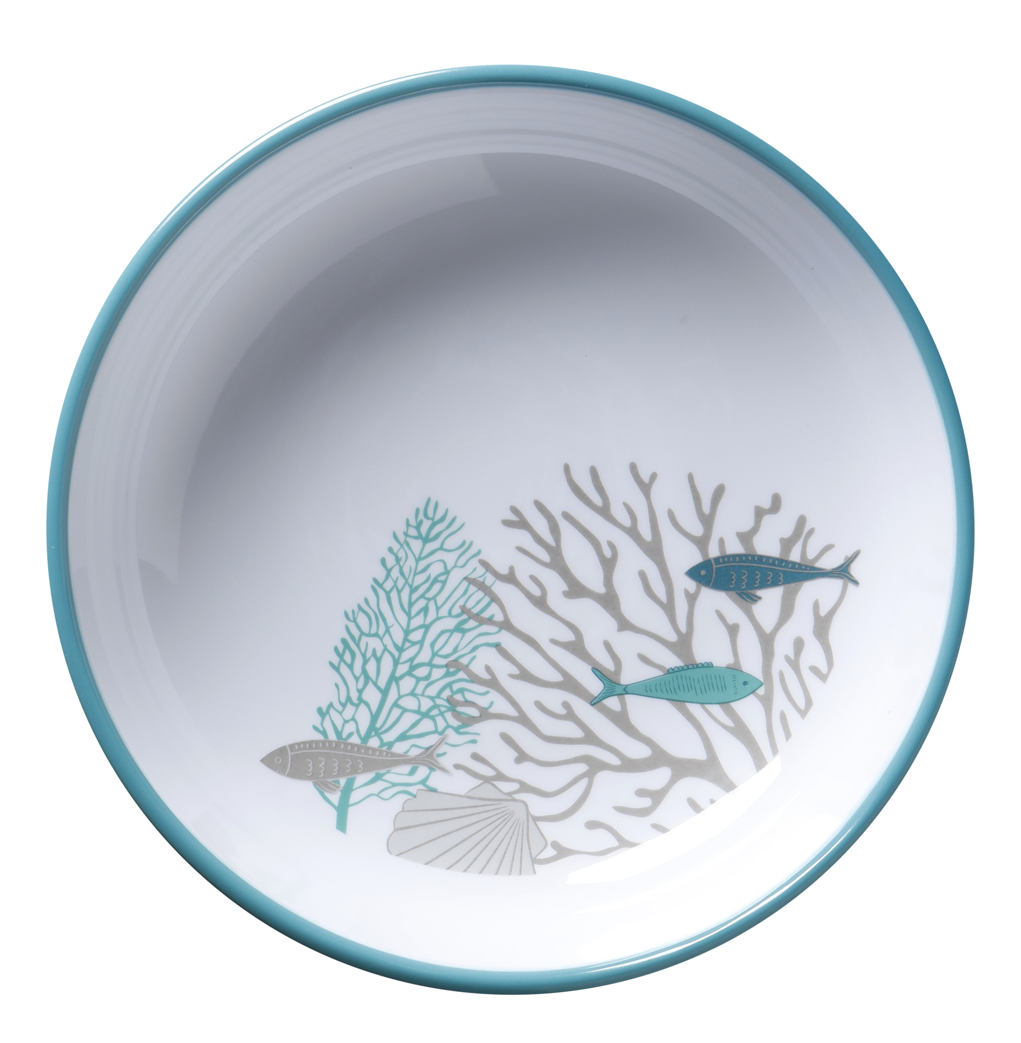 MELAMINE TABLEWARE PACK COASTAL, 6 PEOPLE, 24 PC