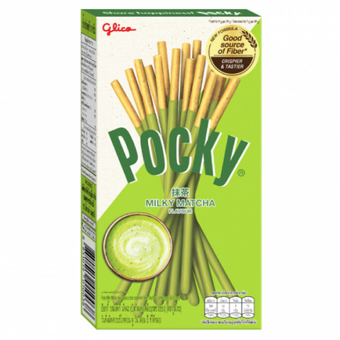 Бисквитные палочки с зеленым чаем матча Pocky Milky Matcha, 35 гр