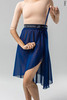 Wrap skirt with elastic waist and ties | dark_sapphire