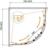 Душевой уголок Cezares MOLVENO-R-2 MOLVENO-R-2-90-C-Cr-IV