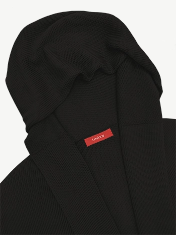 Кардиган с капюшоном из мягкой шерсти