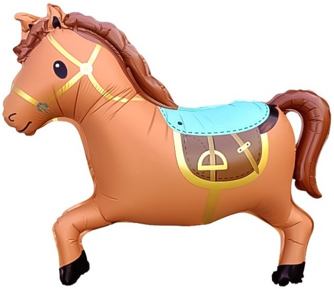 Воздушная фигура Лошадка коричневая
