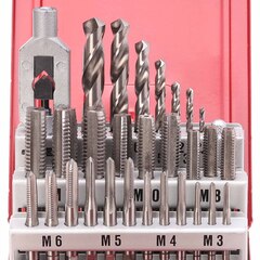 Набор метчиков комплектных М3-М12 29пр DIN352 HSS-G Ruko 245003 (В)