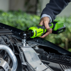 Гайковерт-трещотка Greenworks GD24RWK2 24V (80Нм) редуктор 70 мм, аккумуляторный, с АКБ 2 А/ч и ЗУ (в сумке)