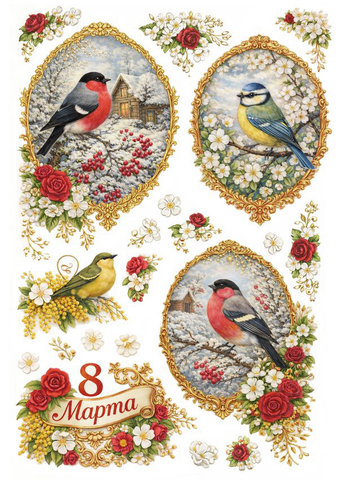 283 Пленочный трансфер для декупажа формат А4, ProArt