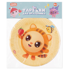 Тарелки, Малышарики, Ассорти, 18 см, 6 шт.